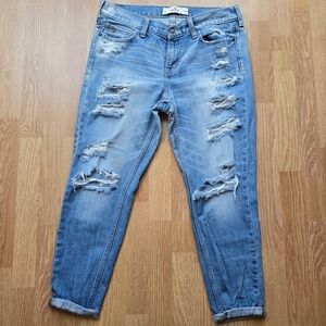 Hollister Distressed Cotton Skinny Jeans Size 28